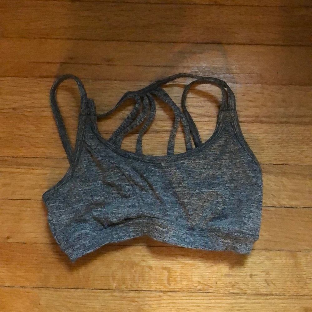 Forever 21 grey marled sports bra